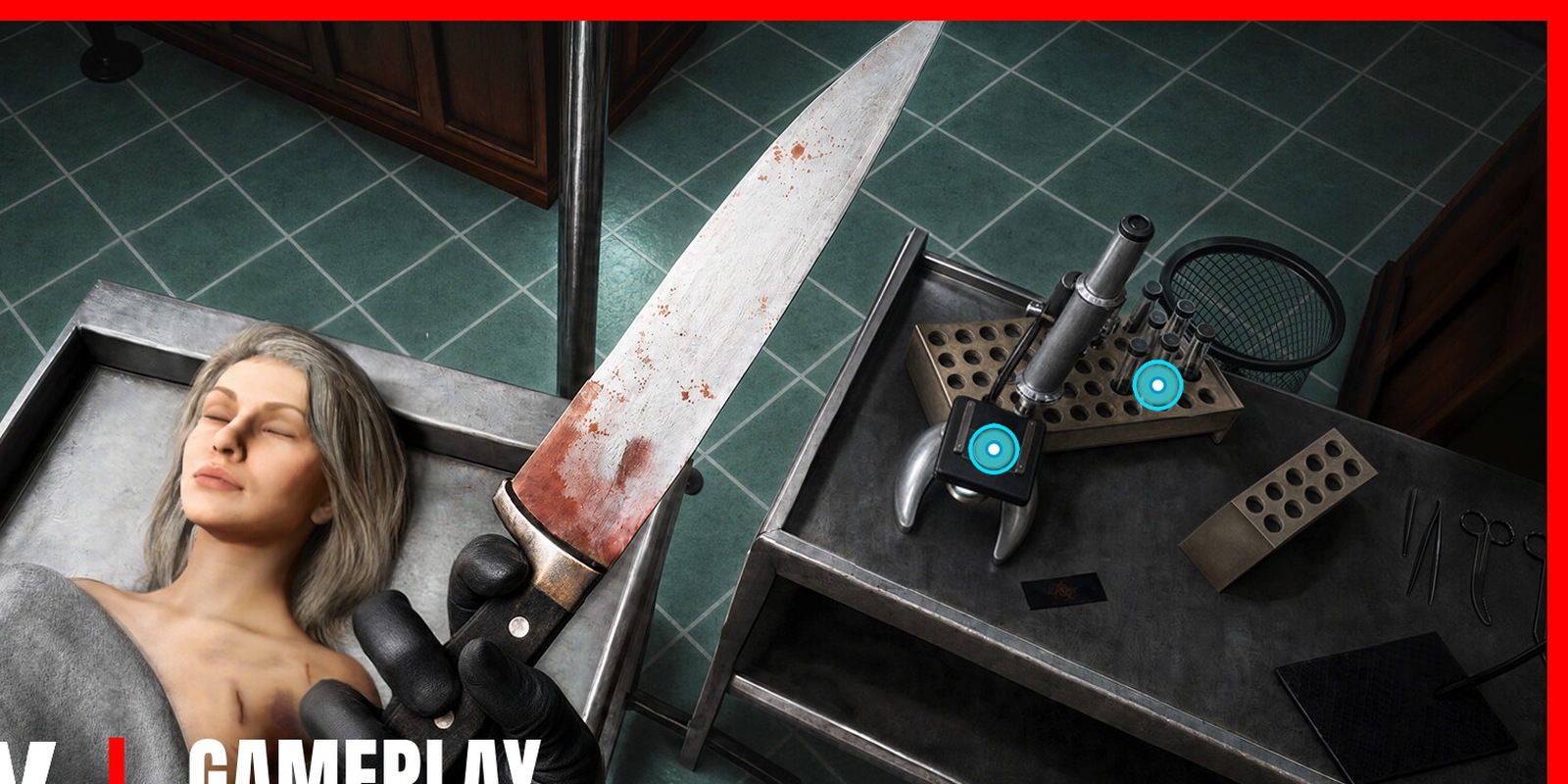 Forensic examination scene from Guilty or Not
